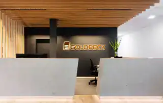 Goldbeck Empfangstresen Objektausbau ullmann tischlerei Oldenburg Empfangstresen Objektausbau ullmann tischlerei Oldenburg