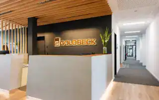 Goldbeck Empfangstresen Objektausbau ullmann tischlerei Oldenburg Empfangstresen Objektausbau ullmann tischlerei Oldenburg