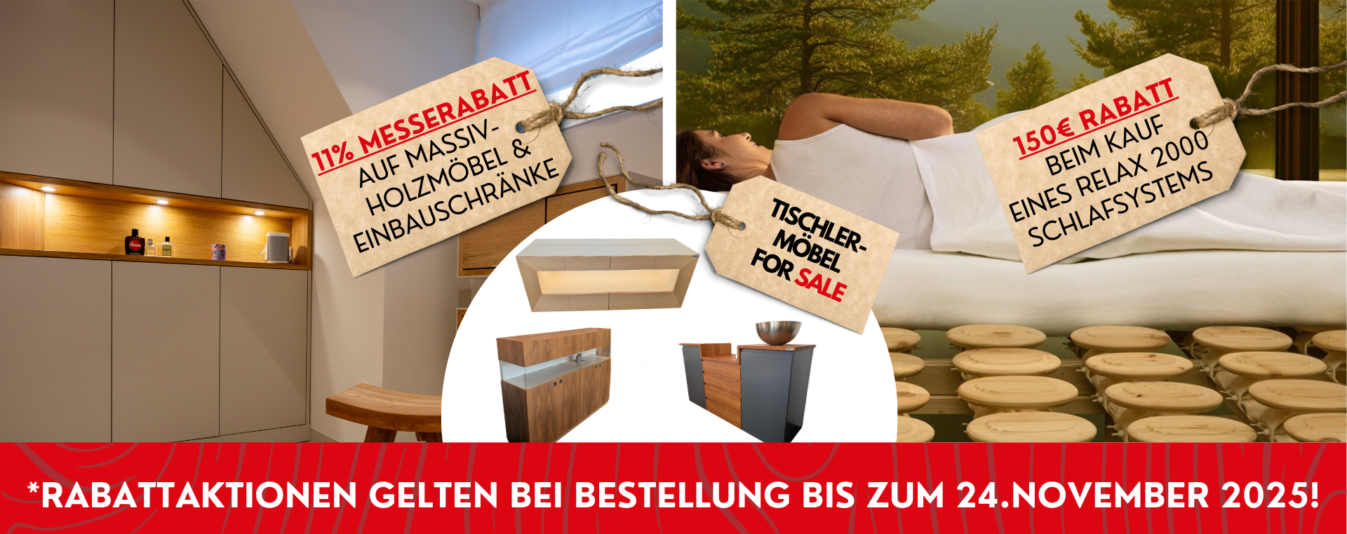 Rabattaktionen ullmann tischlerei Hausmesse2 2025