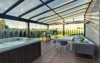 Sommergarten in Aluminium anthrazit