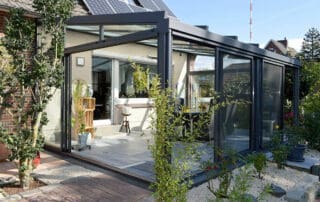 Wintergarten in Aluminium anthrazit